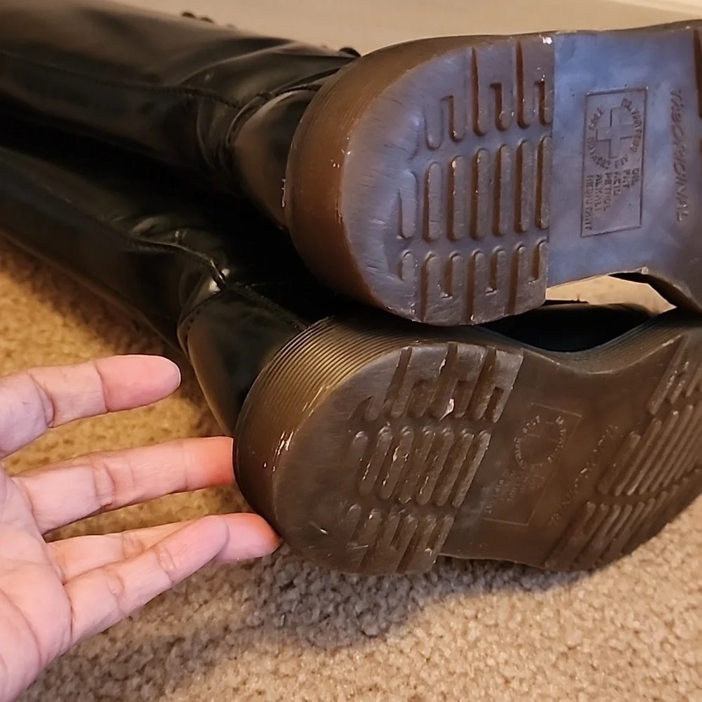 Dr. Martens 20 eyes 9663 Moto Lace-up Boots - Picture 11 of 16